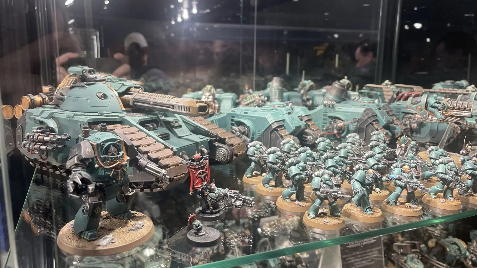 Close up of miniatures